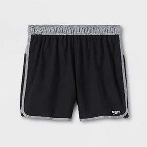 SPEEDO Swim Trunks Eco 4-Way Comfort Stretch‎ Mens Size L Black NWT in packaging